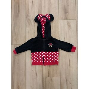 Disney Parks Minnie Mouse Zip Up Hoodie